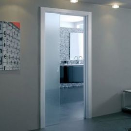 Двери с откатыванием в стену раздвижные